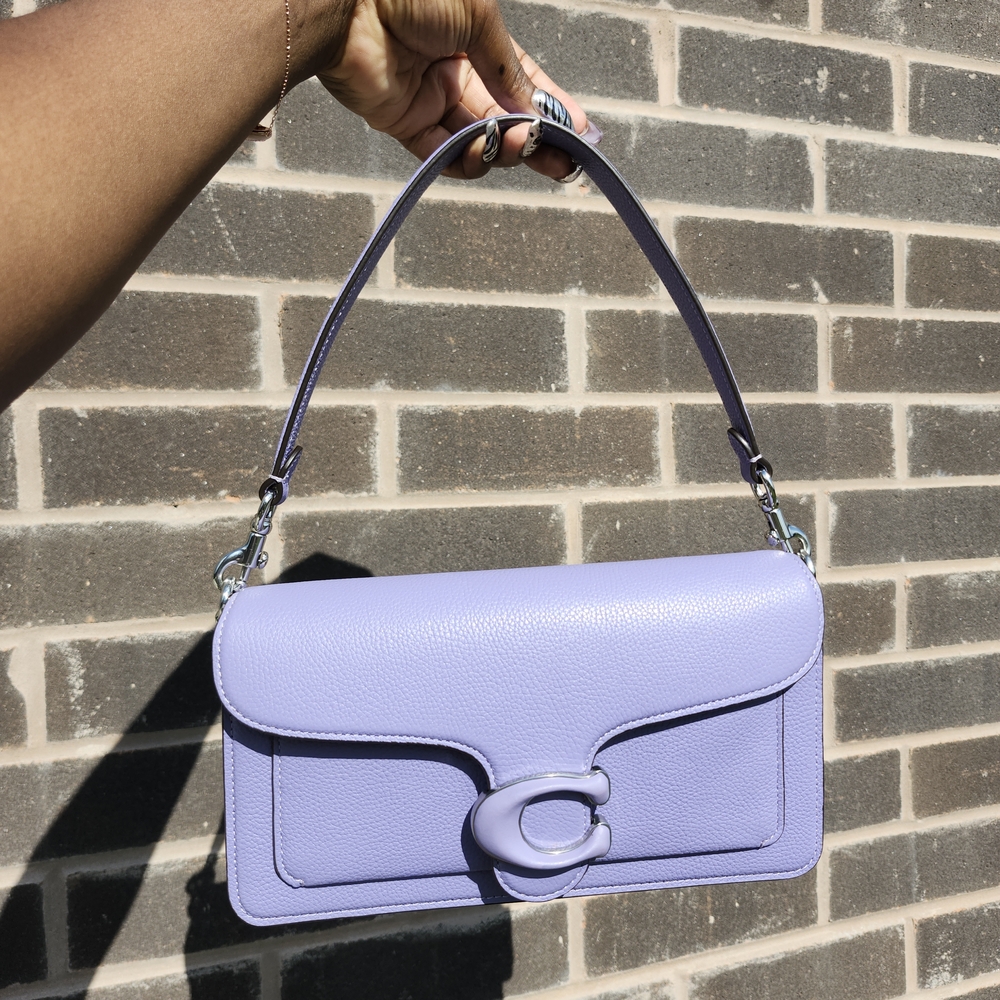 Coach Lilac Leather Shoulder Bag